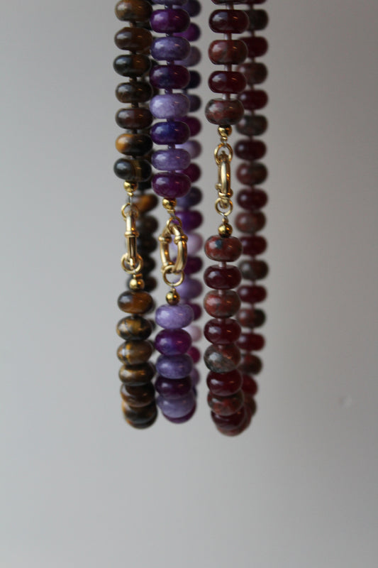 Clarisa - Collar - Piedra natural - Acero inoxidable