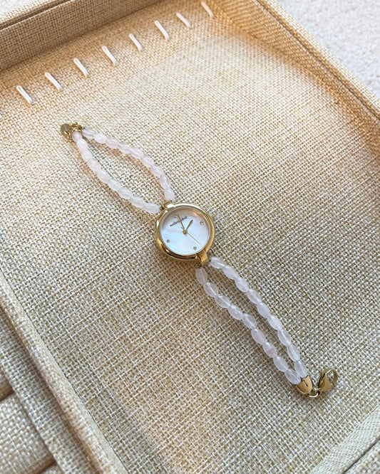 Rose - Reloj - Piedra natural - Acero inoxidable