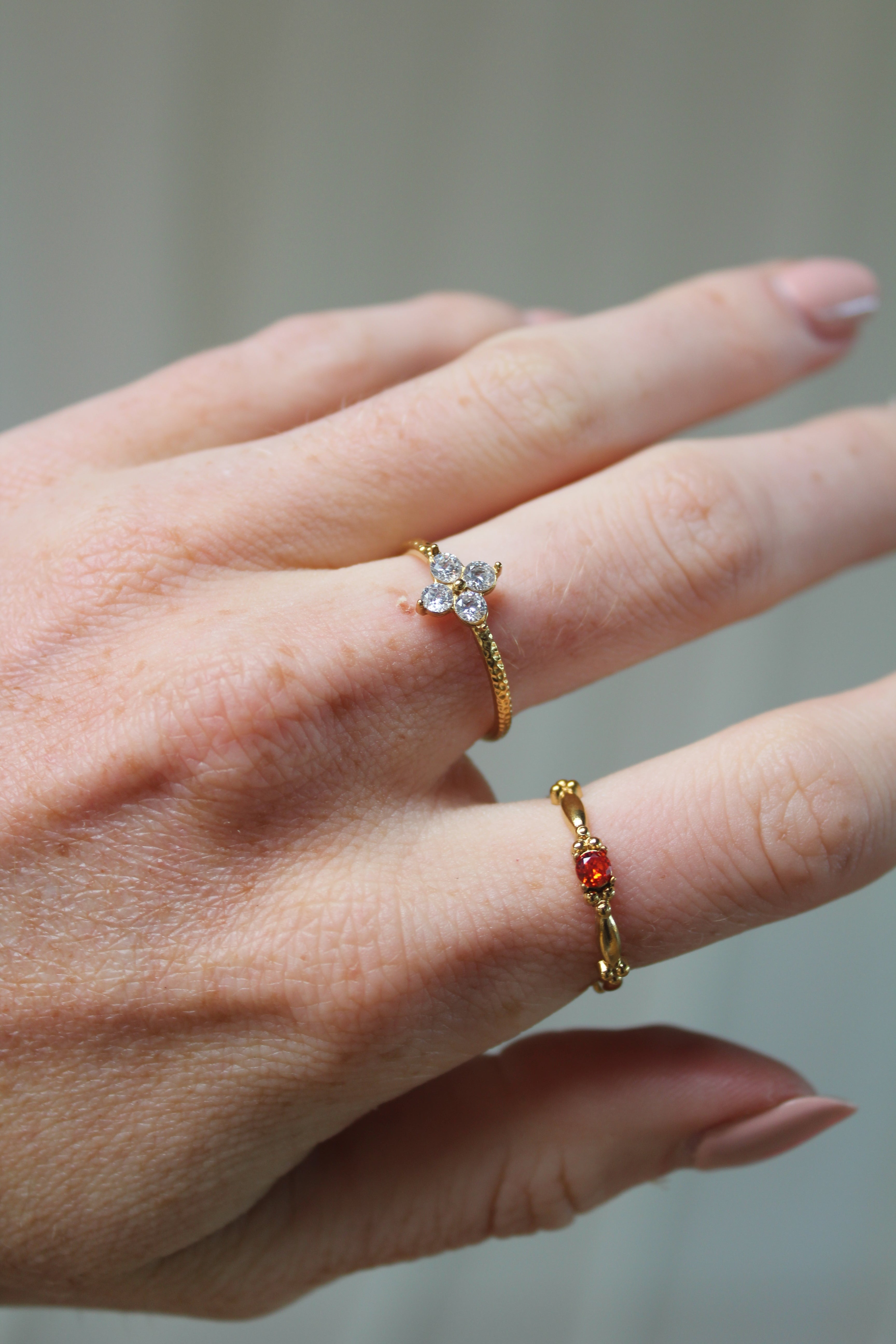 Ida - Anillo - Chapado en oro