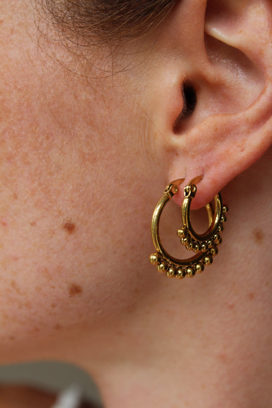 Floortje - Pendientes - Acero inoxidable