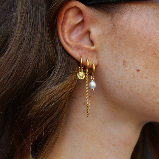 Le Tournesol - Pendientes - Acero inoxidable
