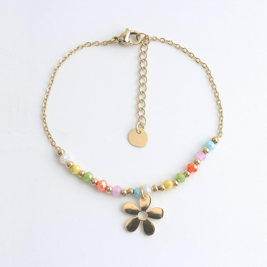 Flower Power - Bracelet - Stainless Steel