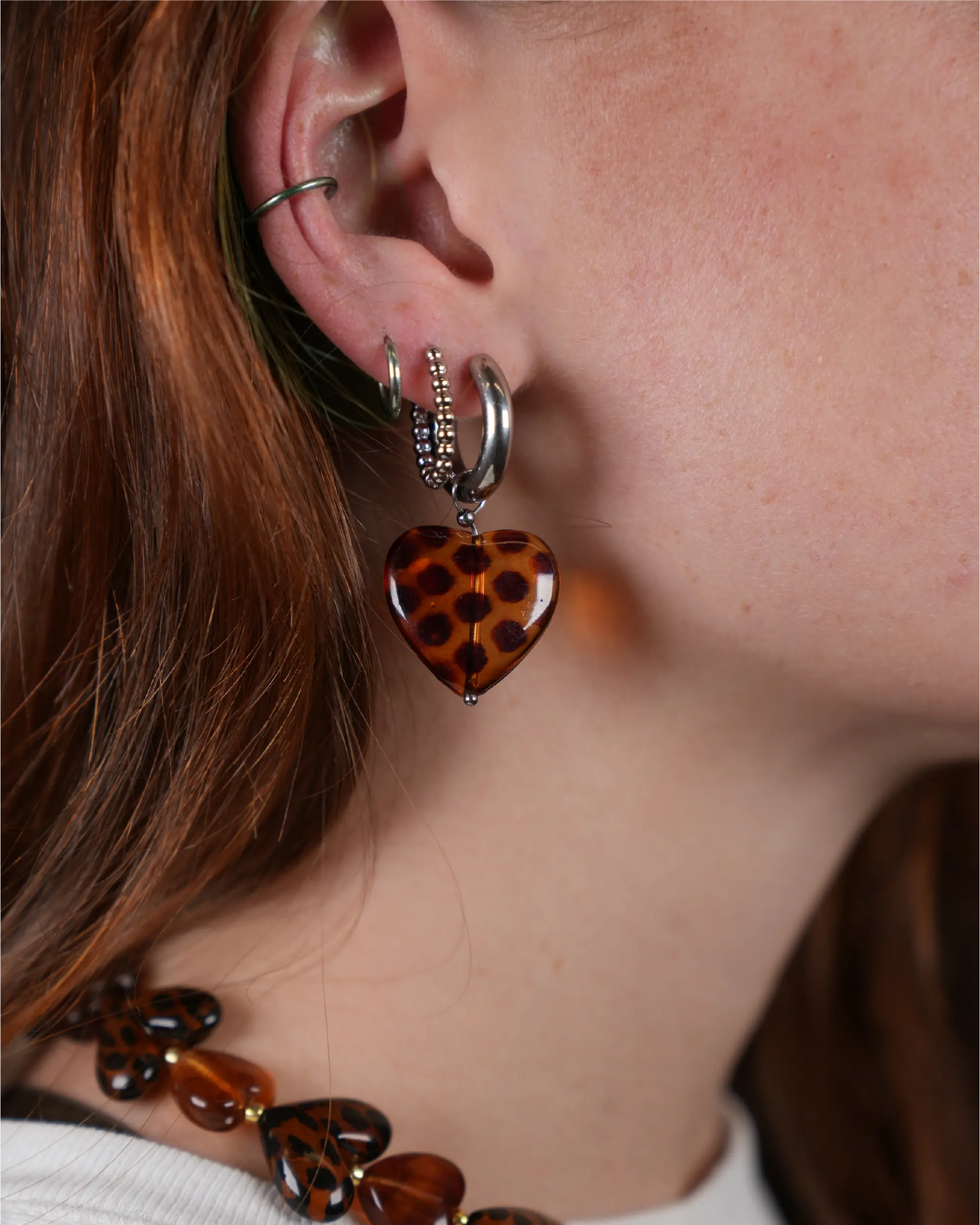 Ambre - Pendientes - Acero inoxidable