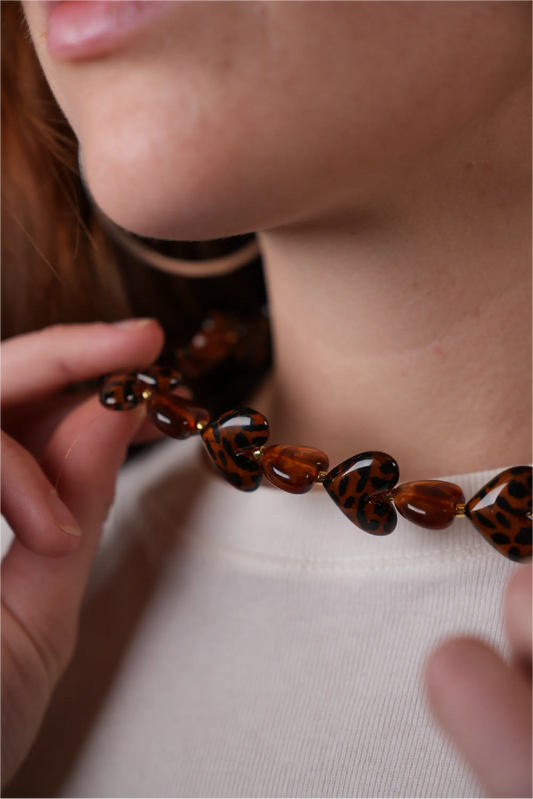 Panther heart - Collar - Acero inoxidable