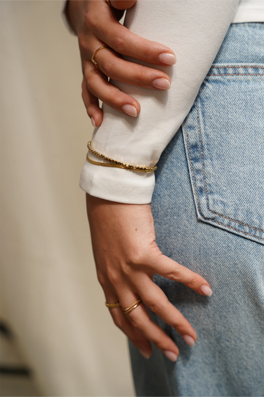 Round Circle - Pulsera - Acero inoxidable