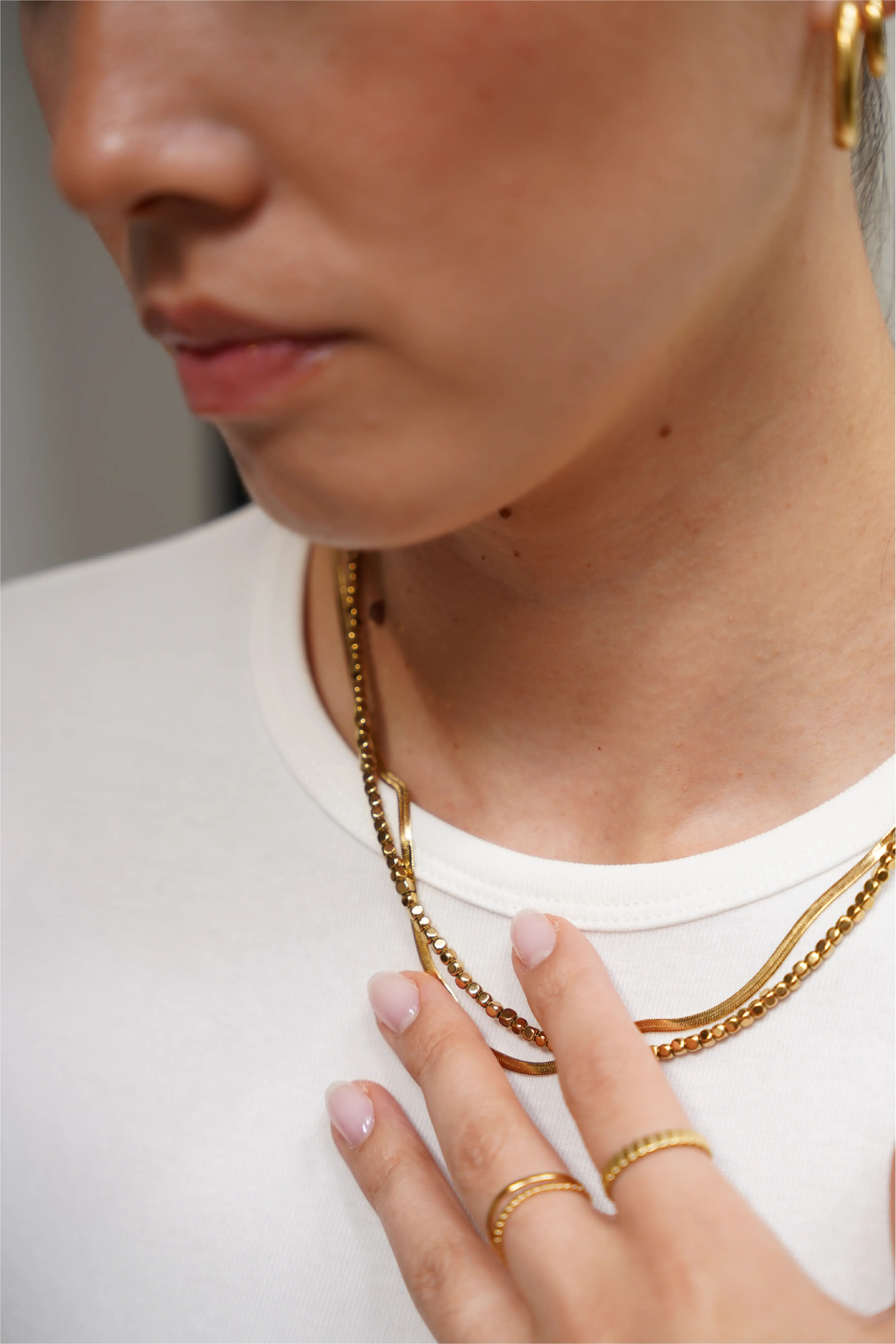 Round Circle - Collar - Acero inoxidable