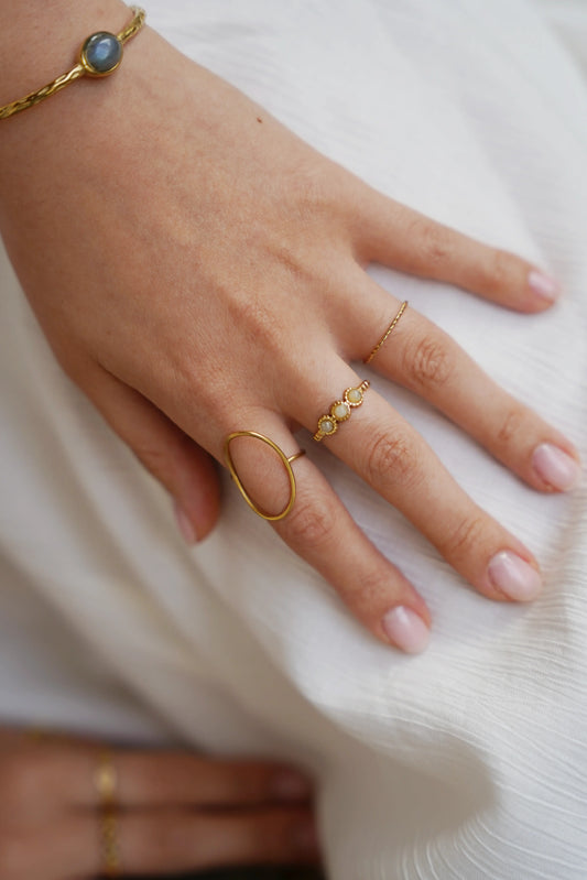 Basic Twist - Anillo - Acero inoxidable - Ajustable