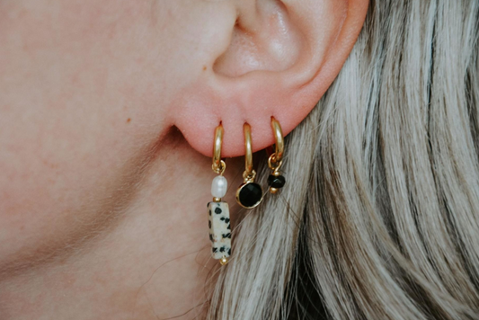 Round Nina - earrings - Stainless Steel