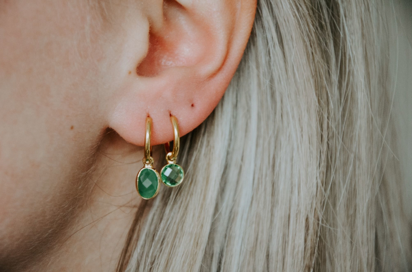 Round Nina - earrings - Stainless Steel