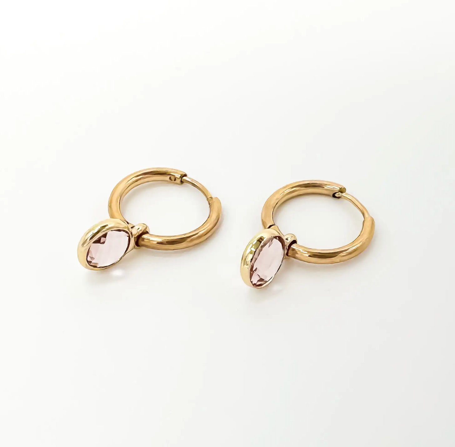 Round Nina - earrings - Stainless Steel
