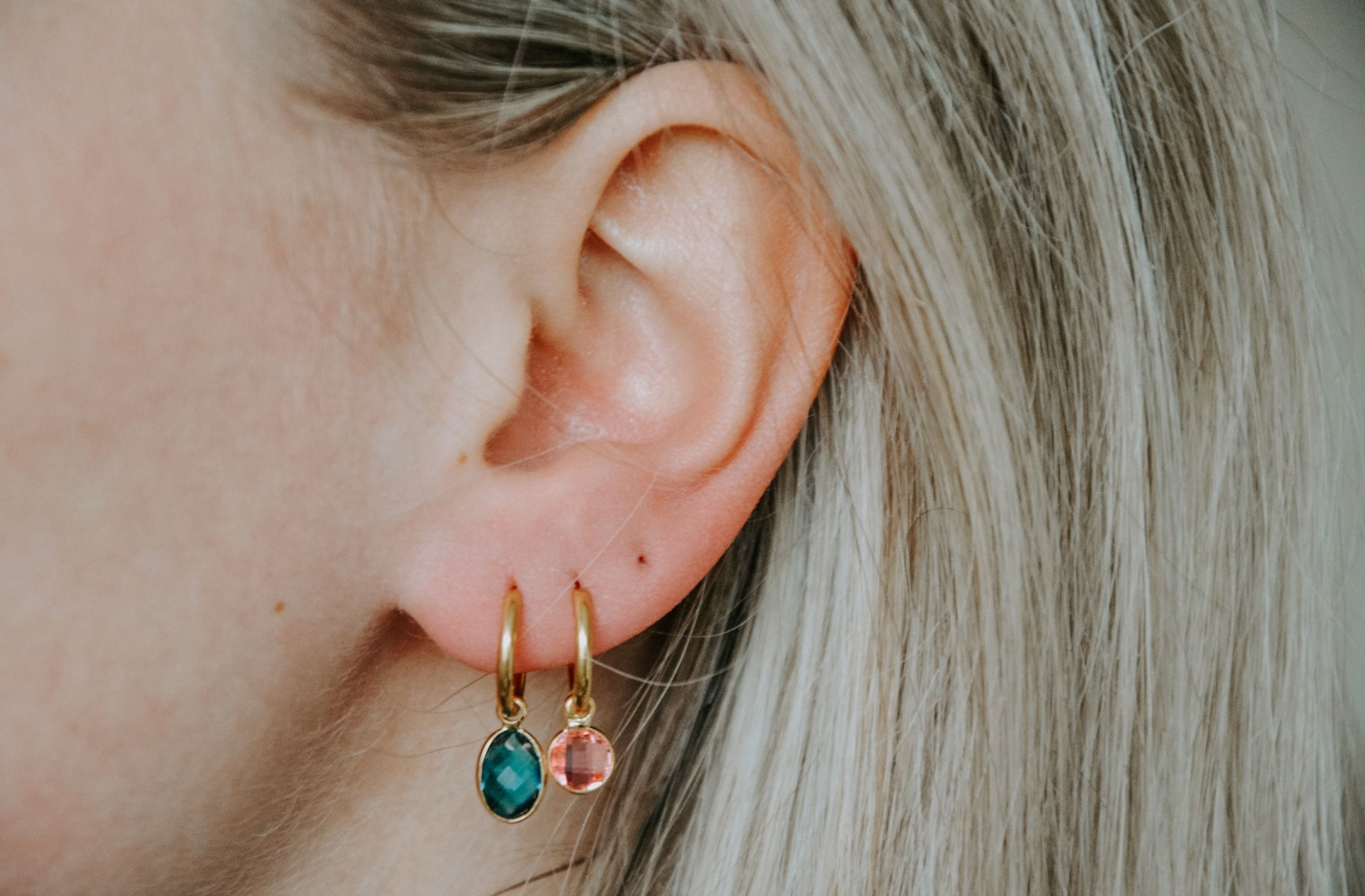 Round Nina - earrings - Stainless Steel