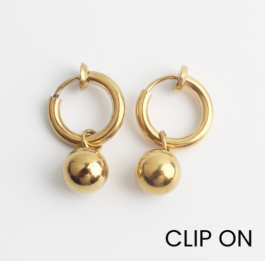 Desiré - Earrings - Clip On - Stainless Steel