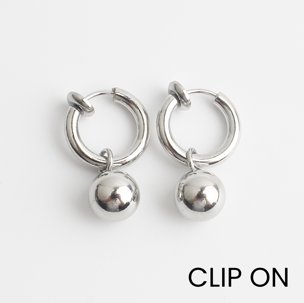 Desiré - Earrings - Clip On - Stainless Steel