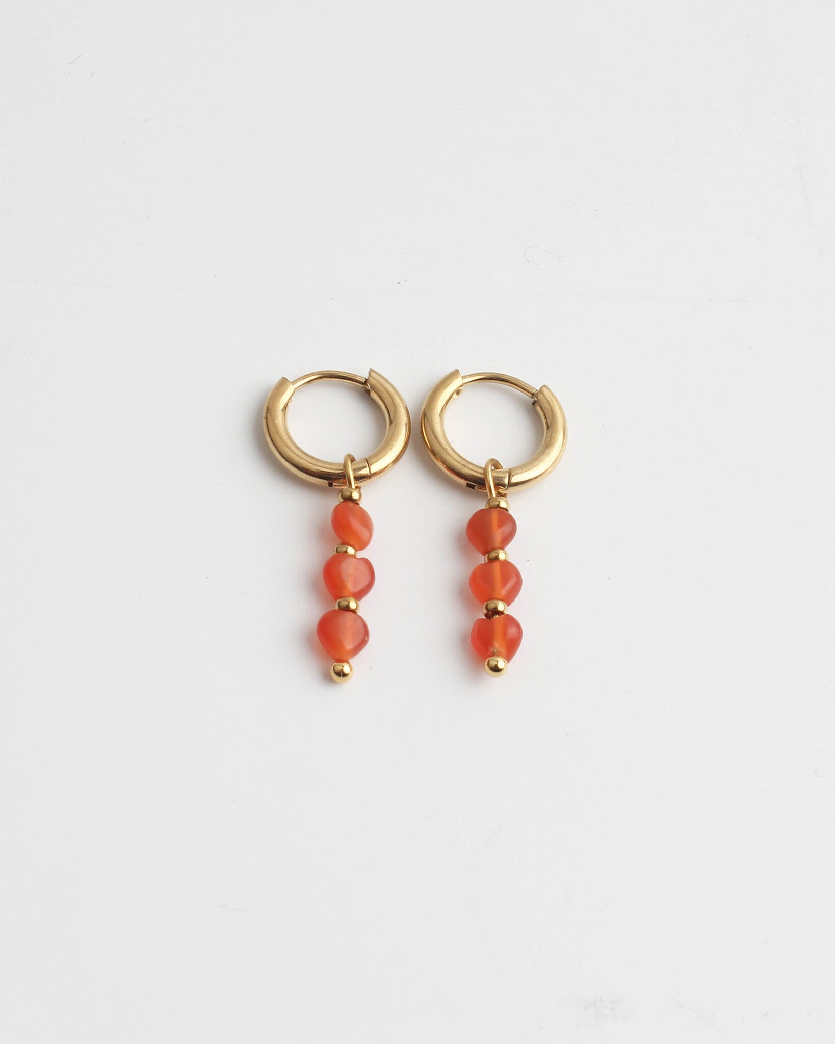 Mon Cheri - Earrings - Natural Stone - Stainless Steel