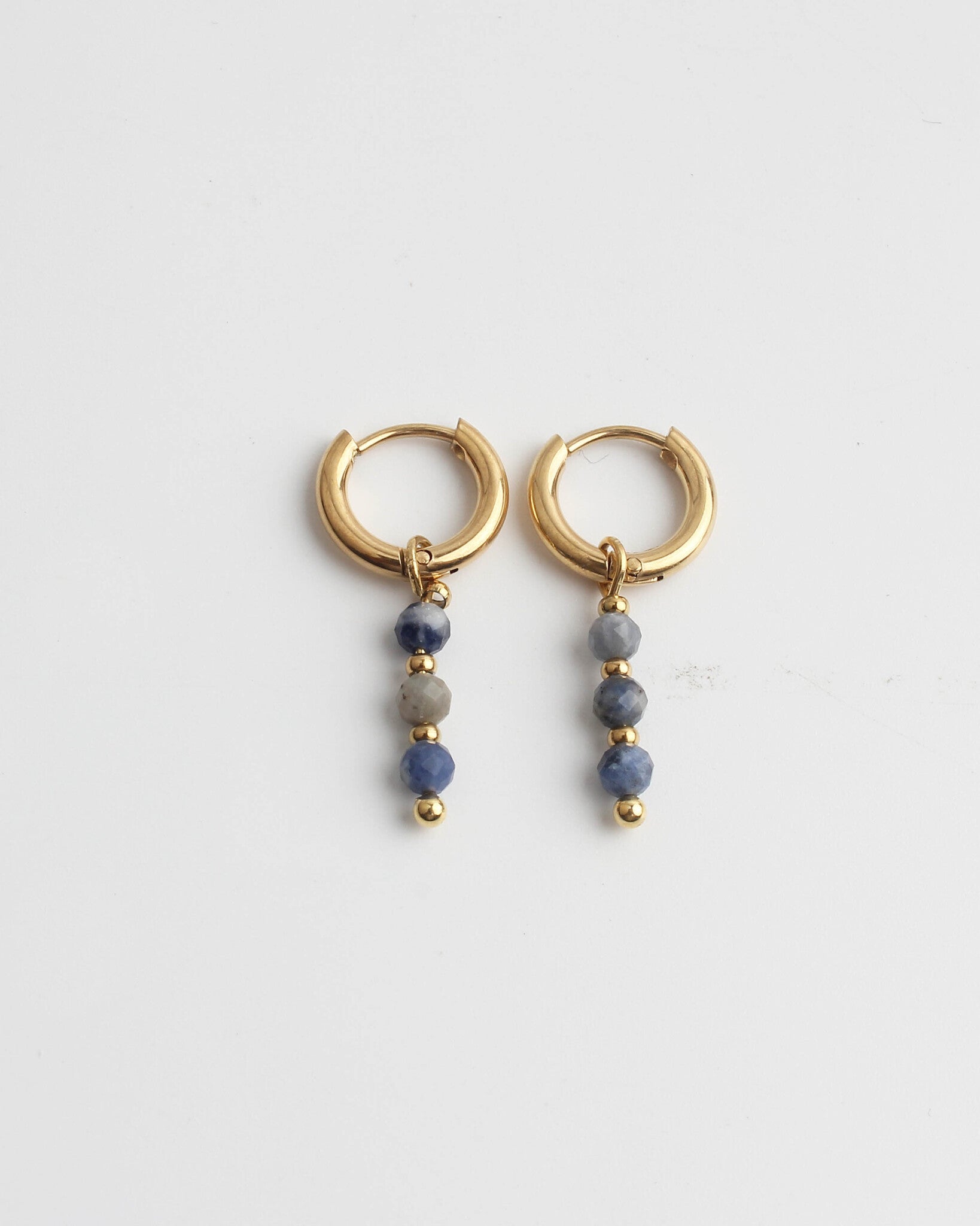 Mon Cheri - Earrings - Natural Stone - Stainless Steel