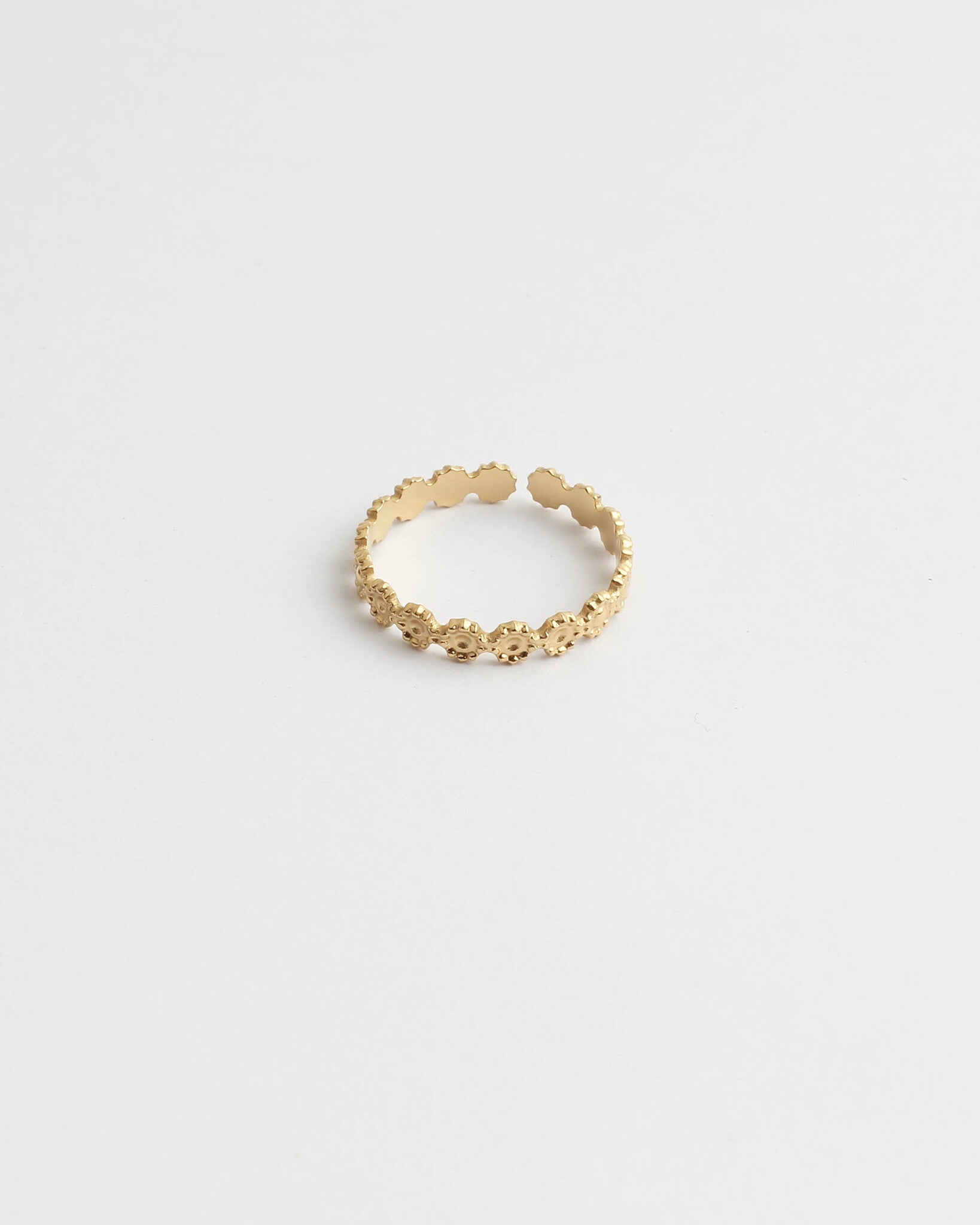Little Flowers - Ring - Stainless Steel - Adjustable