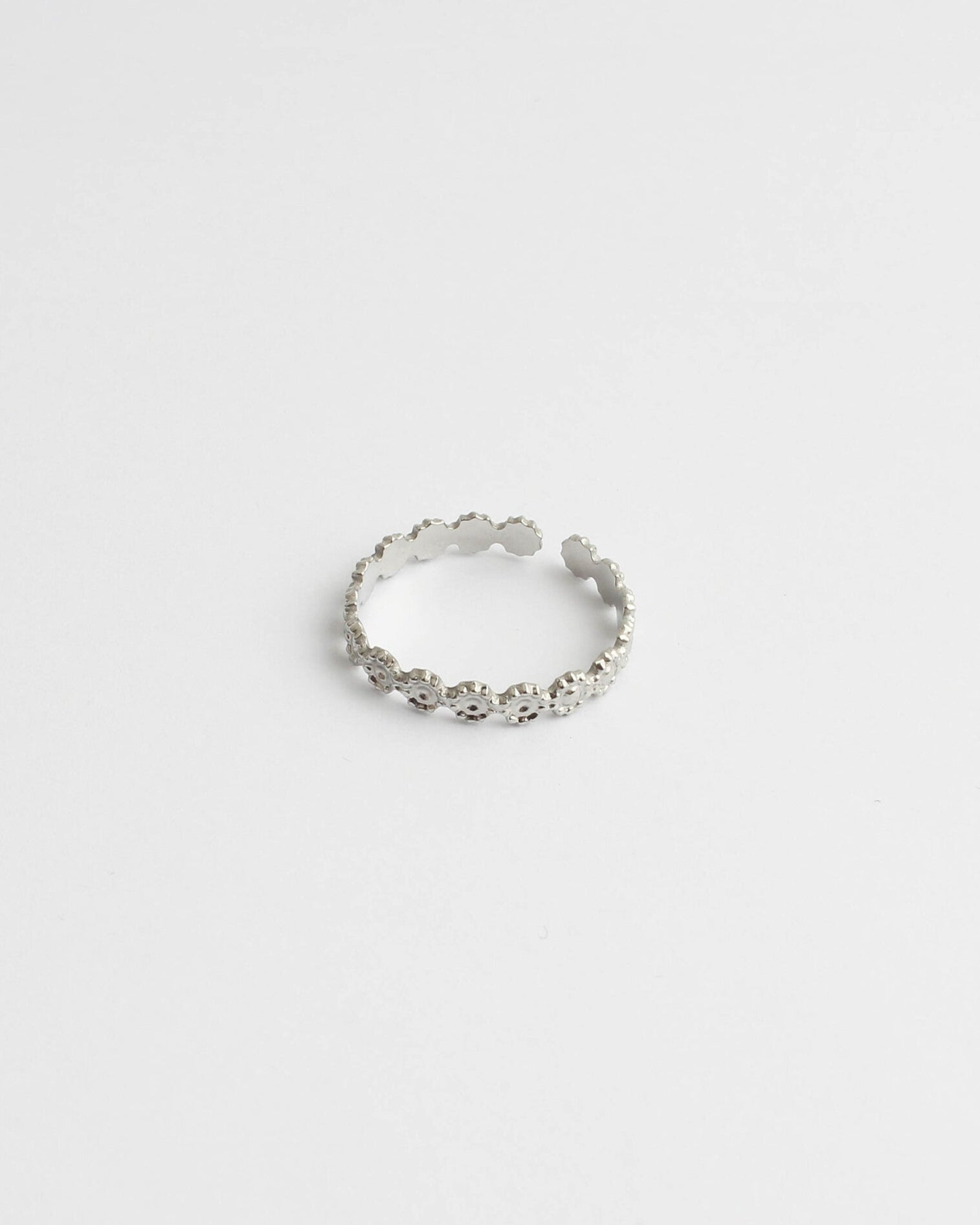Little Flowers - Anillo - Acero inoxidable - Ajustable