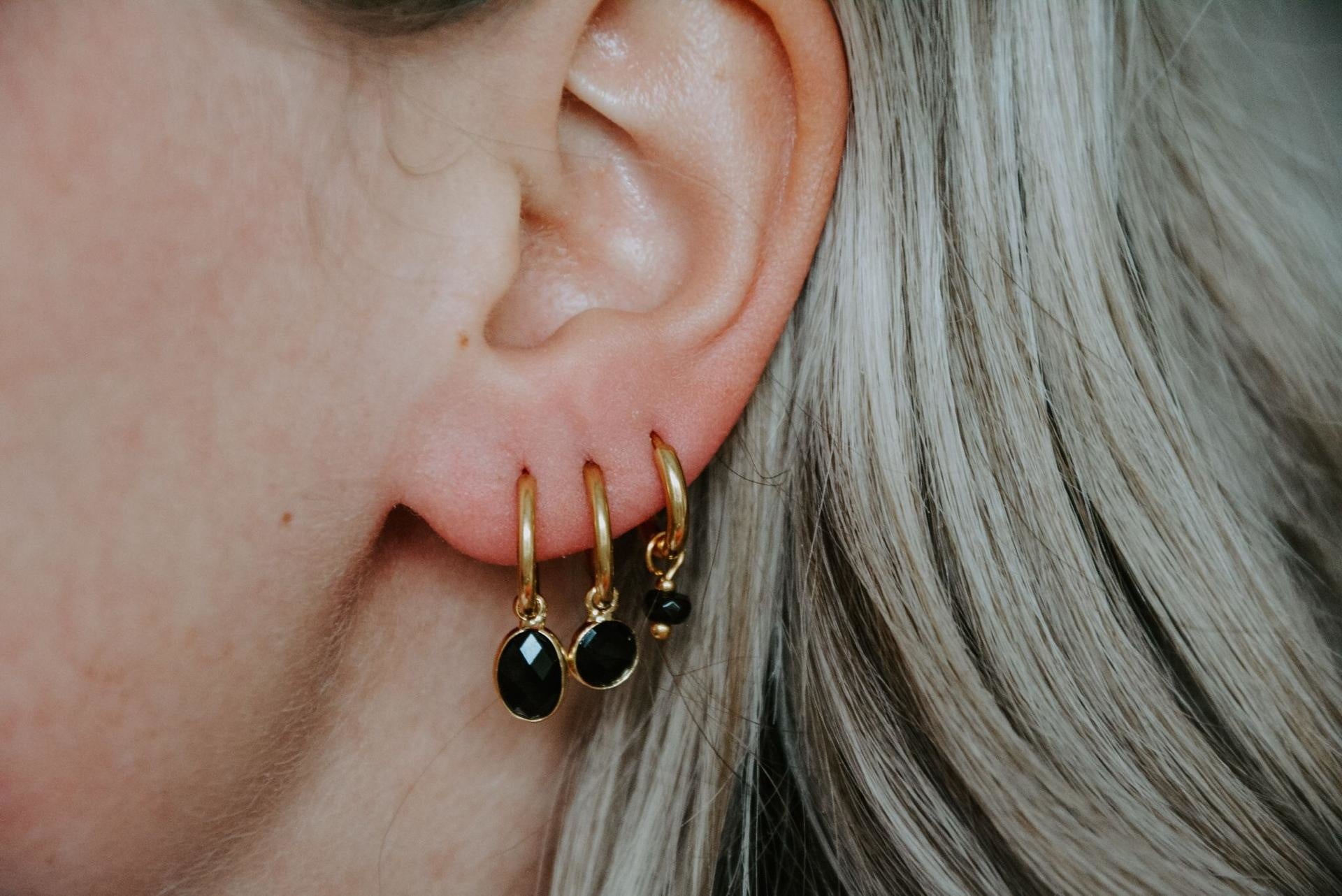 Oval Dana - Pendientes - Acero inoxidable