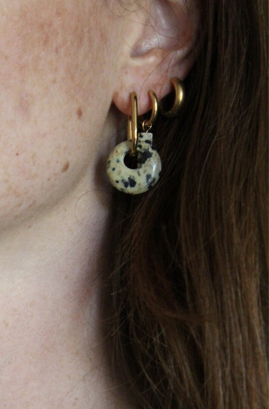 Dora - Pendientes - Piedra natural - Acero inoxidable