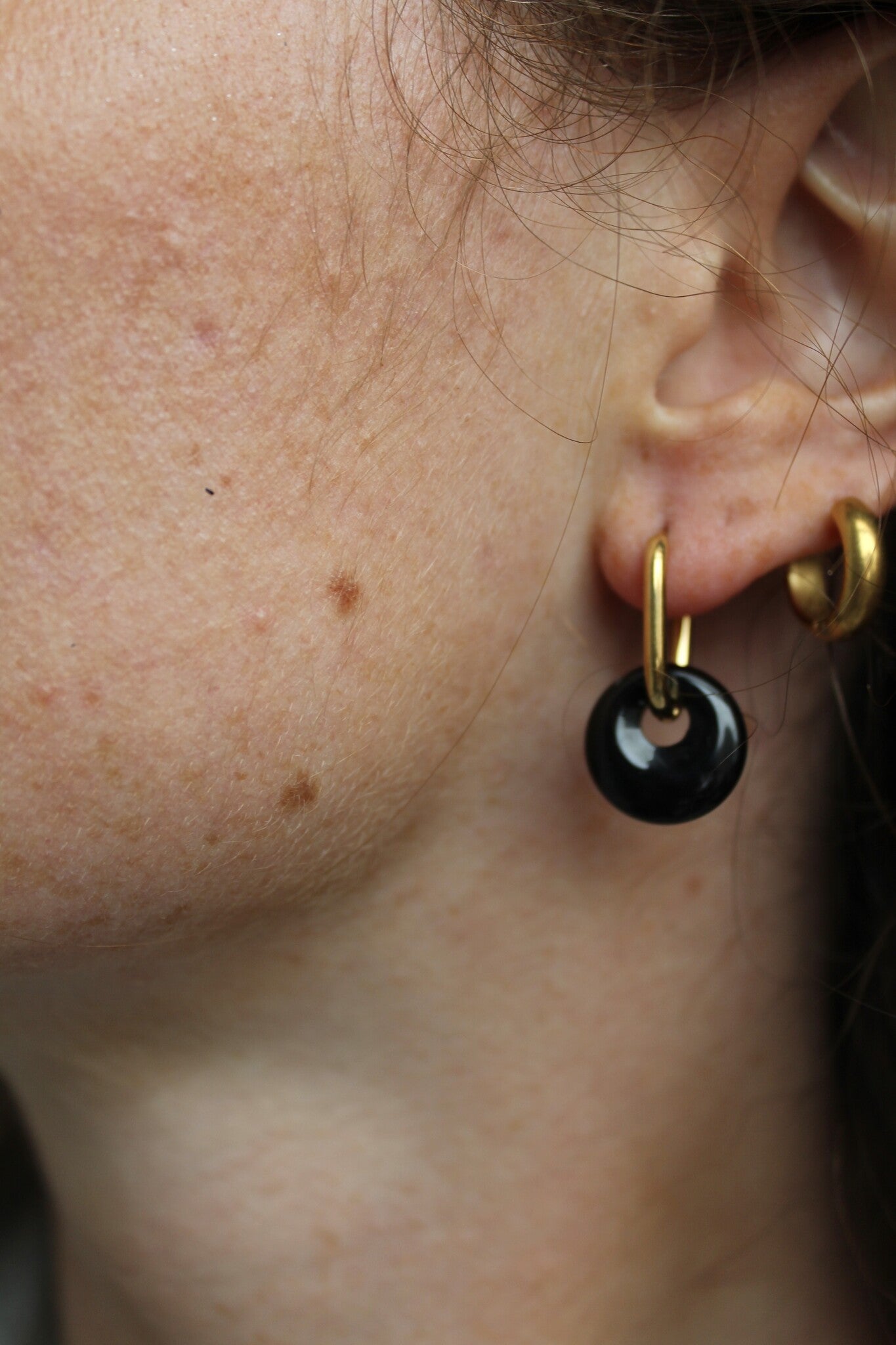 Tiny Tirza - Pendientes - Piedra natural - Acero inoxidable