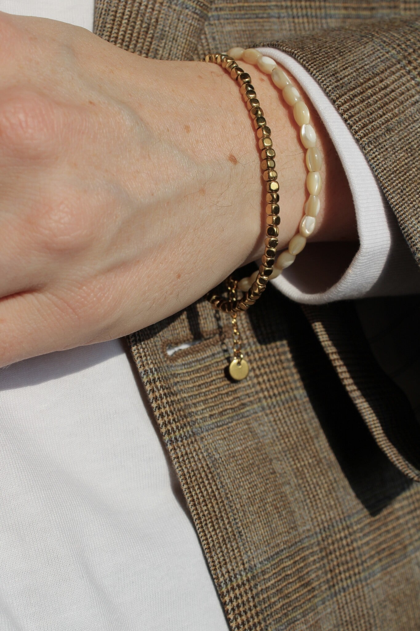 Círculo redondo - Pulsera - Acero inoxidable