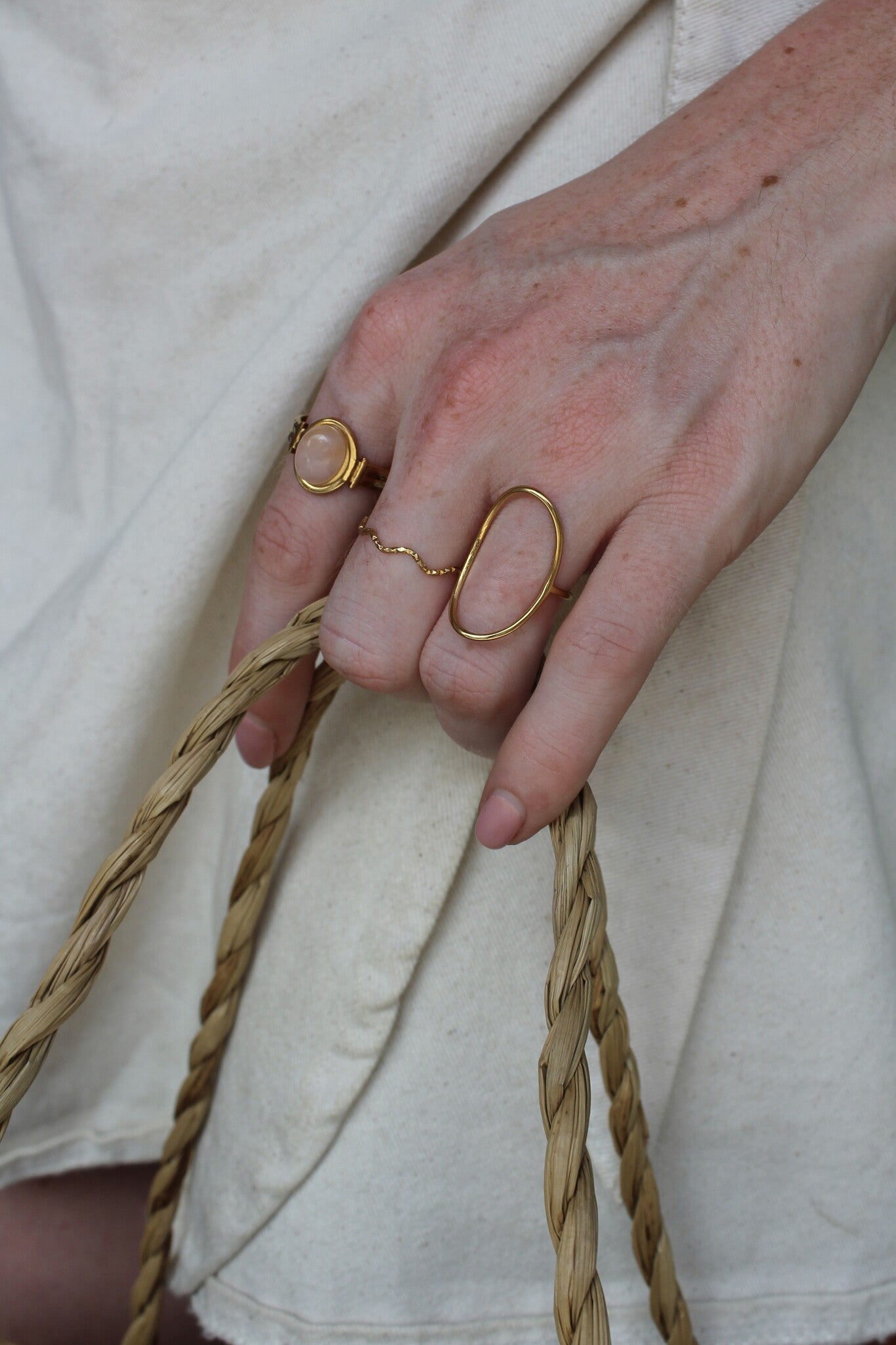 Thin Wave - Ring - Stainless Steel - Adjustable