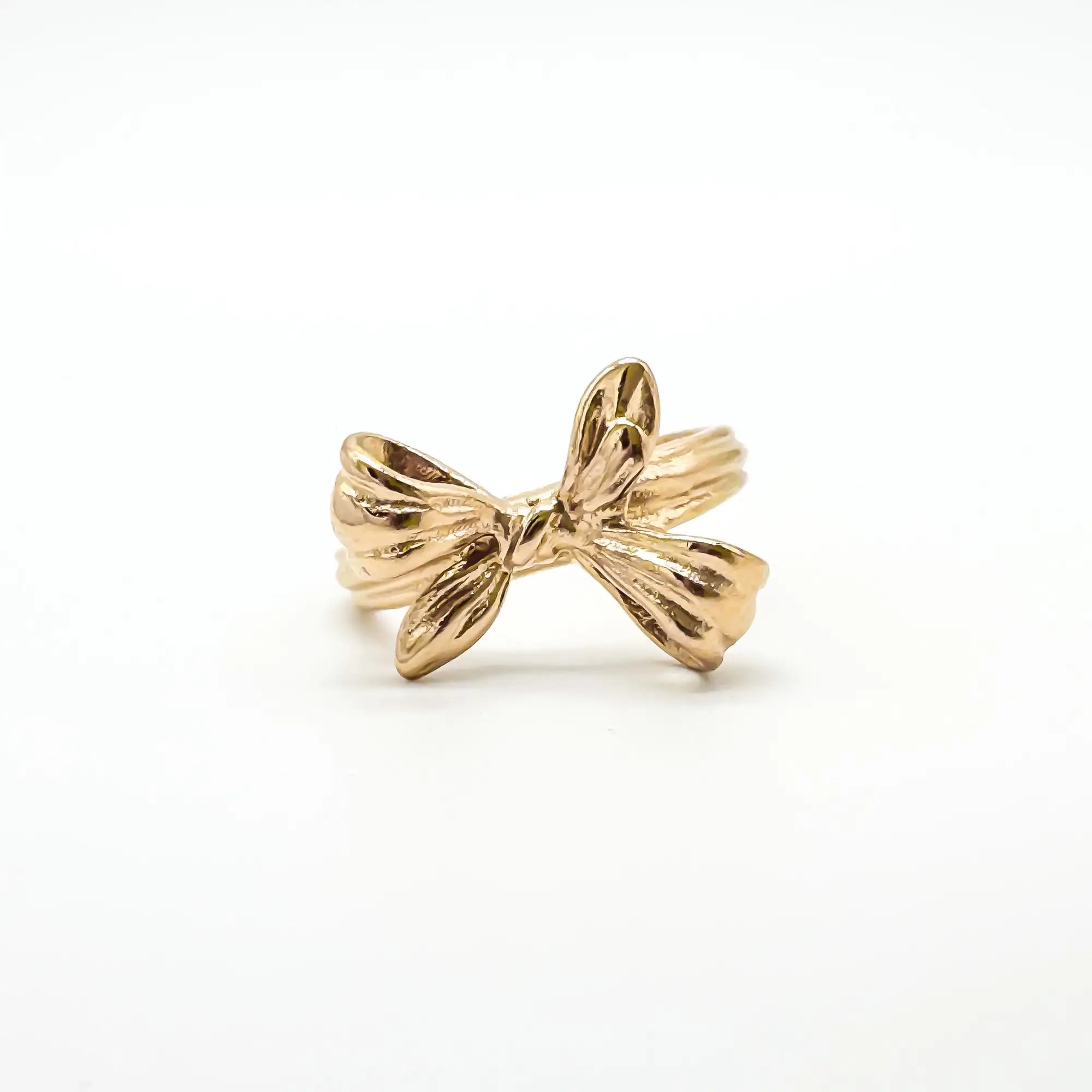 Bow Tie - Ring - Stainless Steel - Adjustable
