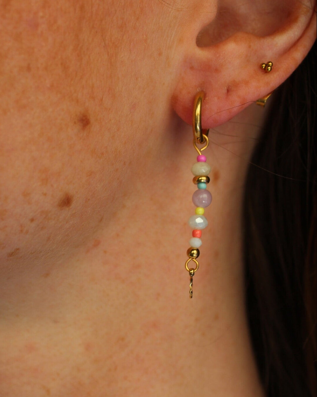 Fina - Pendientes - Acero inoxidable