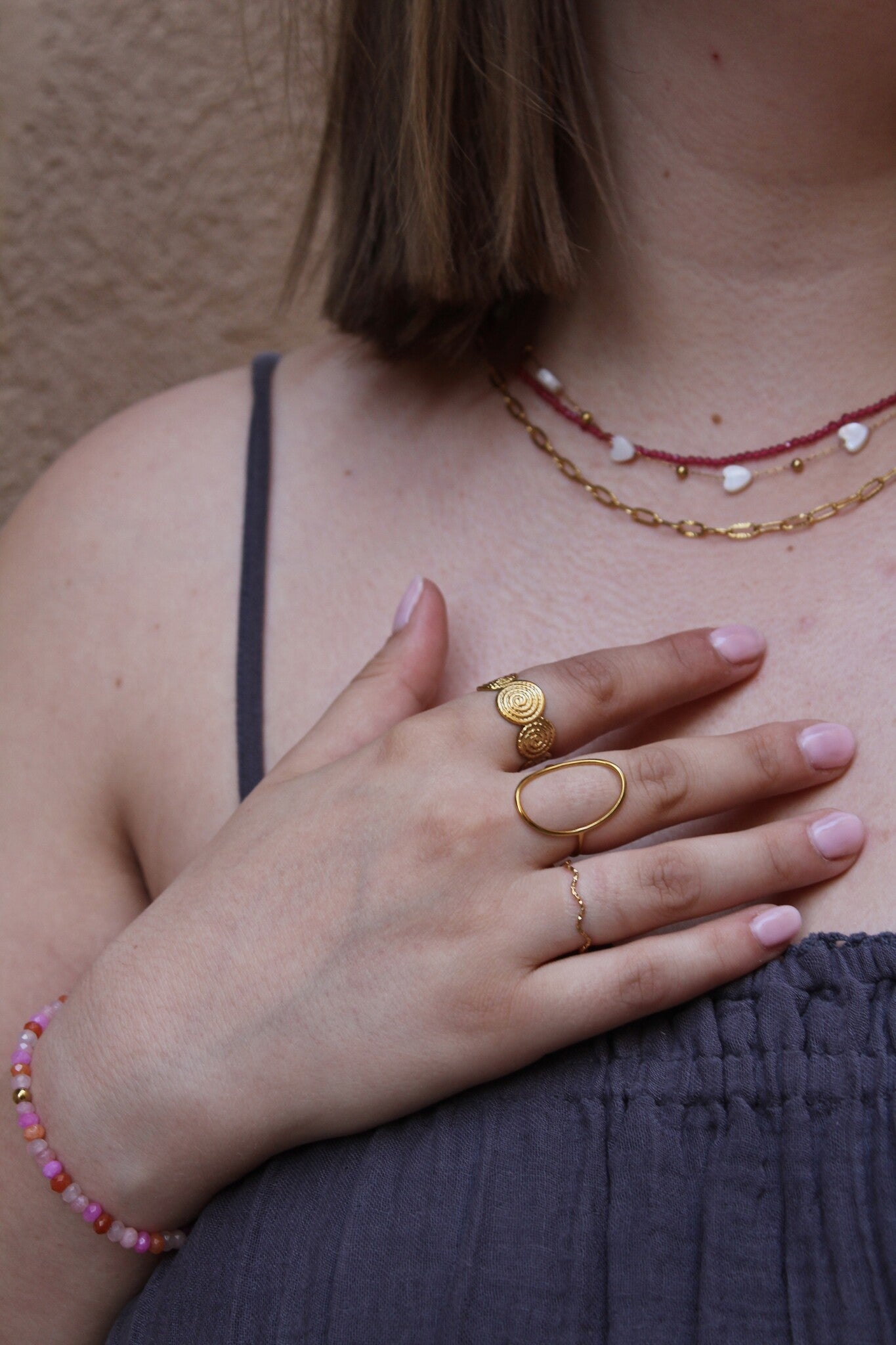 Thin Wave - Ring - Stainless Steel - Adjustable