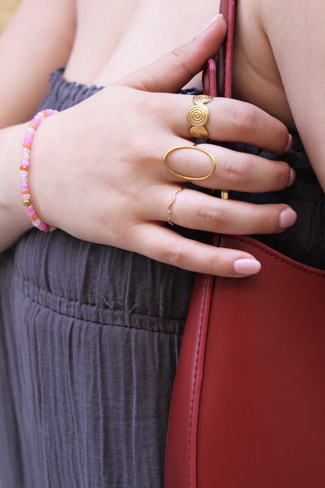 Thin Wave - Ring - Stainless Steel - Adjustable