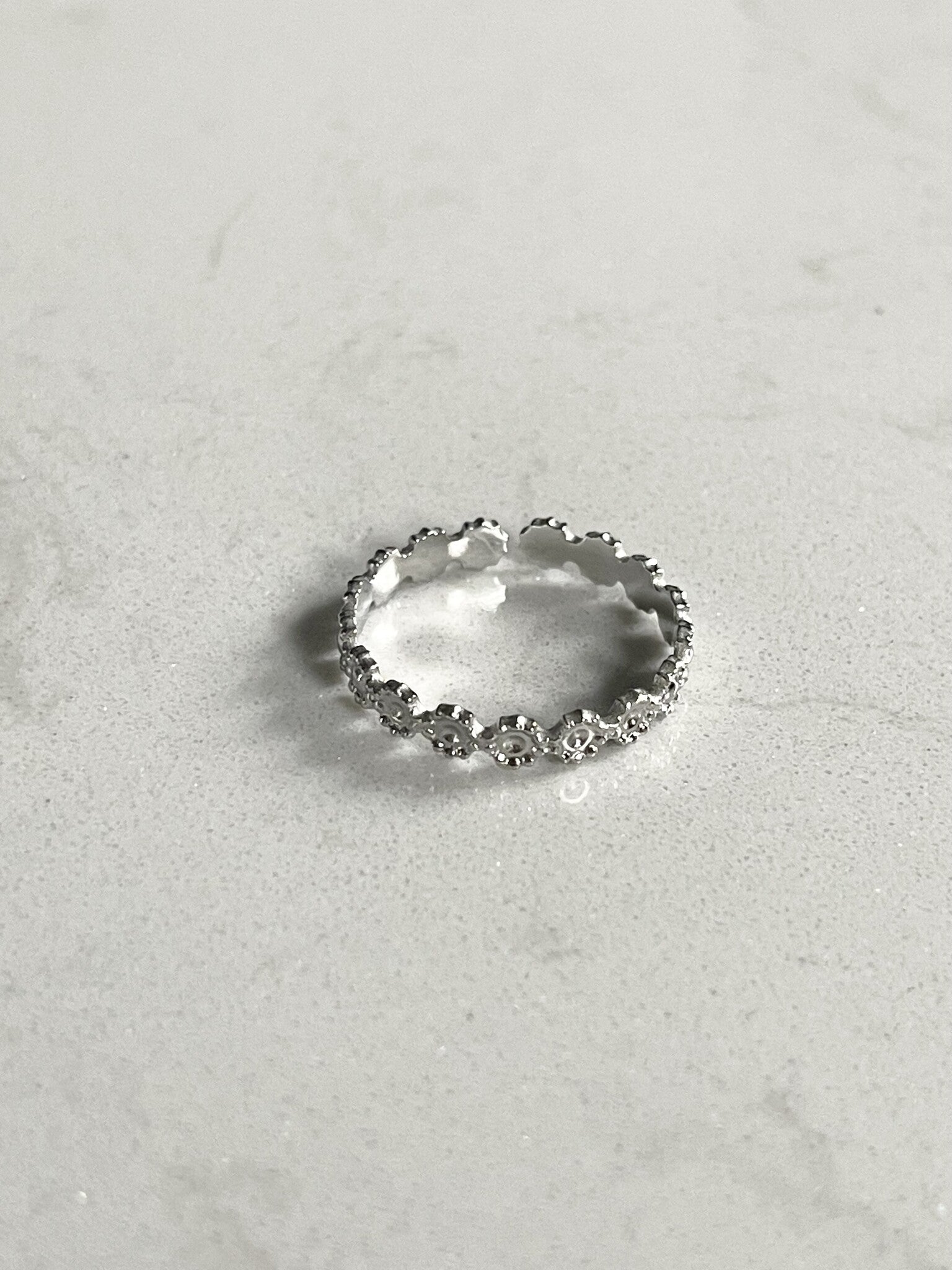 Little Flowers - Ring - Stainless Steel - Adjustable