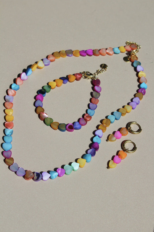 Heart To Heart - Pendientes - Acero inoxidable