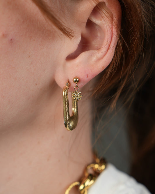 Little Daisy - Stud - Earrings - Stainless Steel