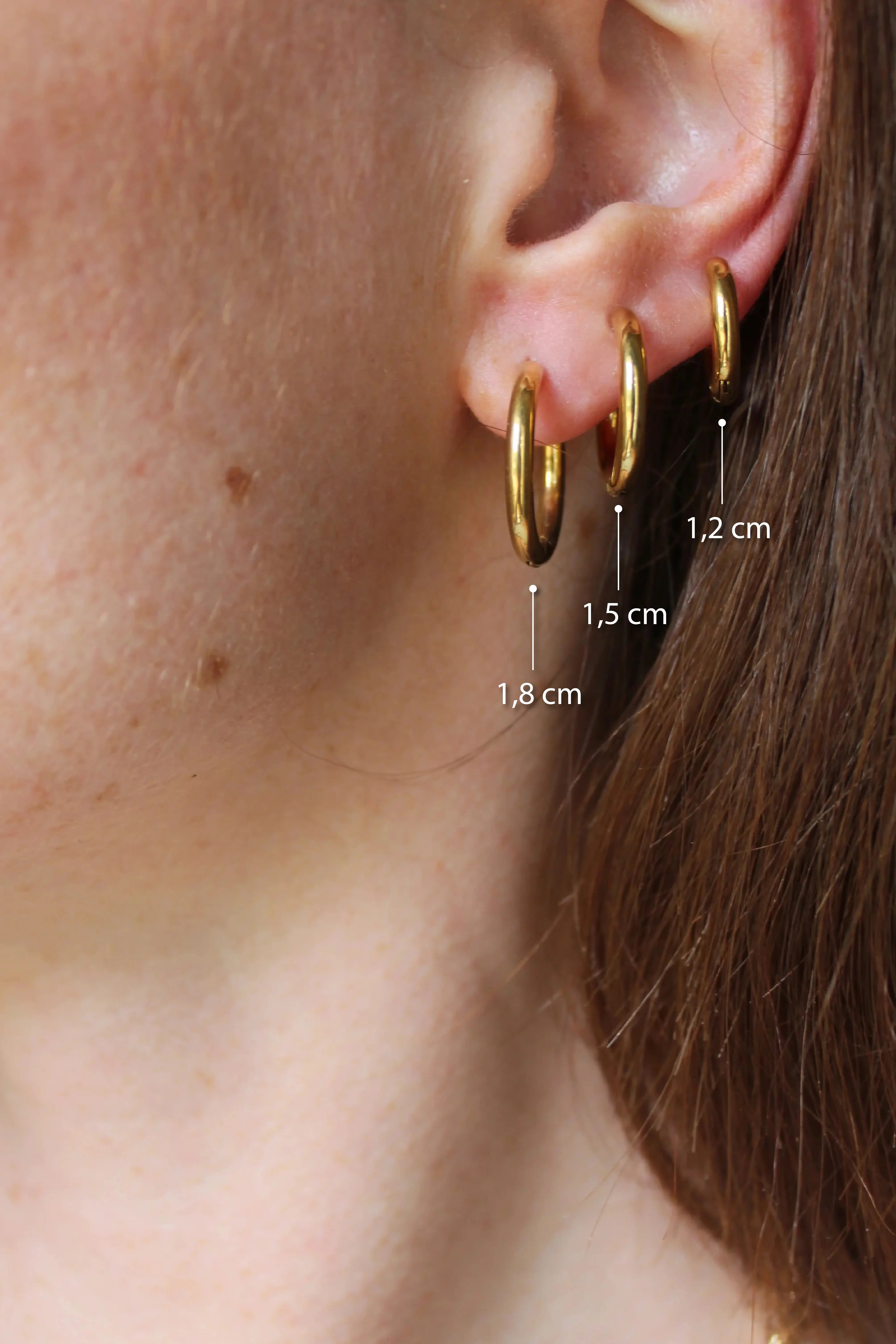 Basic - Pendientes - De clip - Acero inoxidable