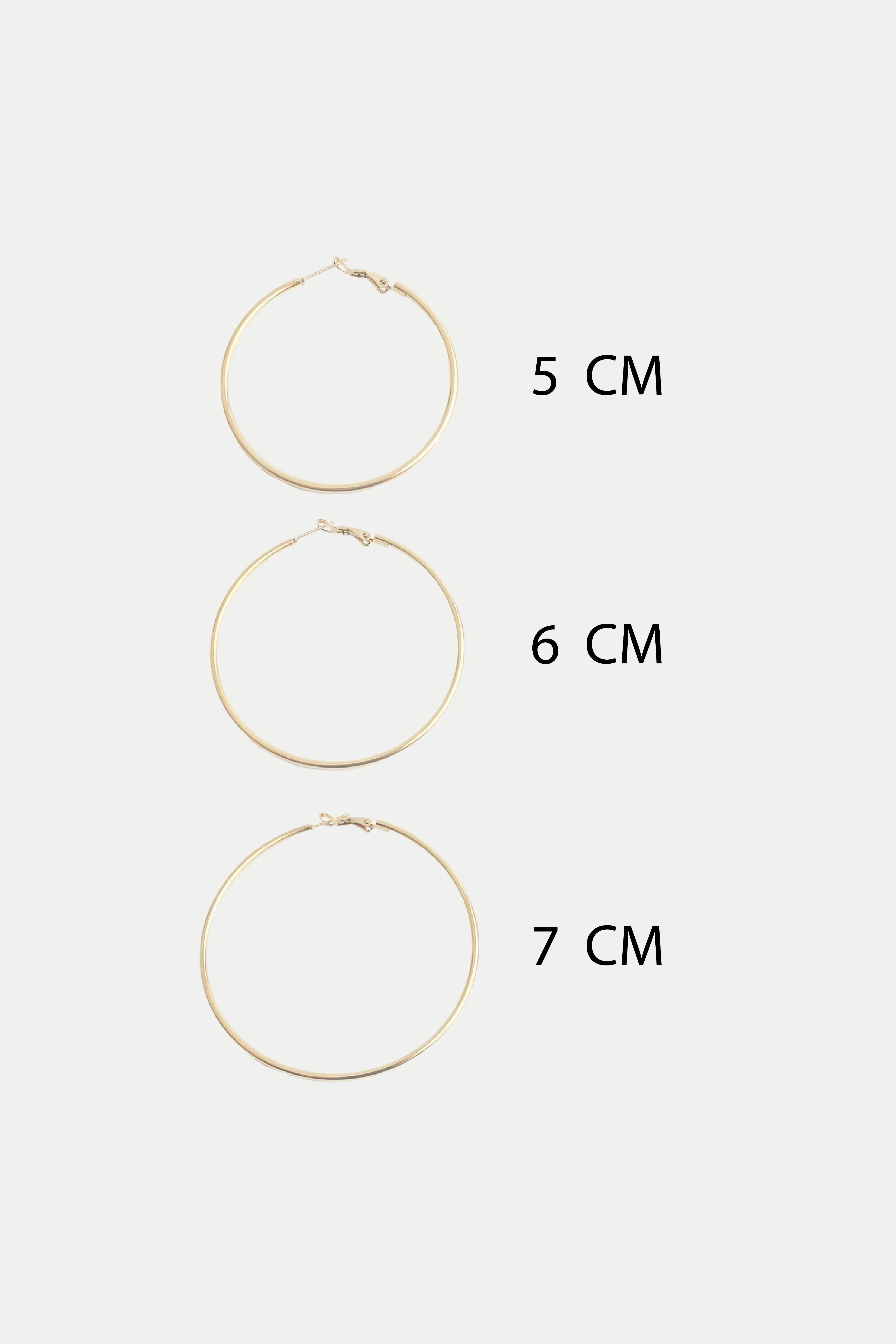 Basic hoops - Pendientes - Acero inoxidable