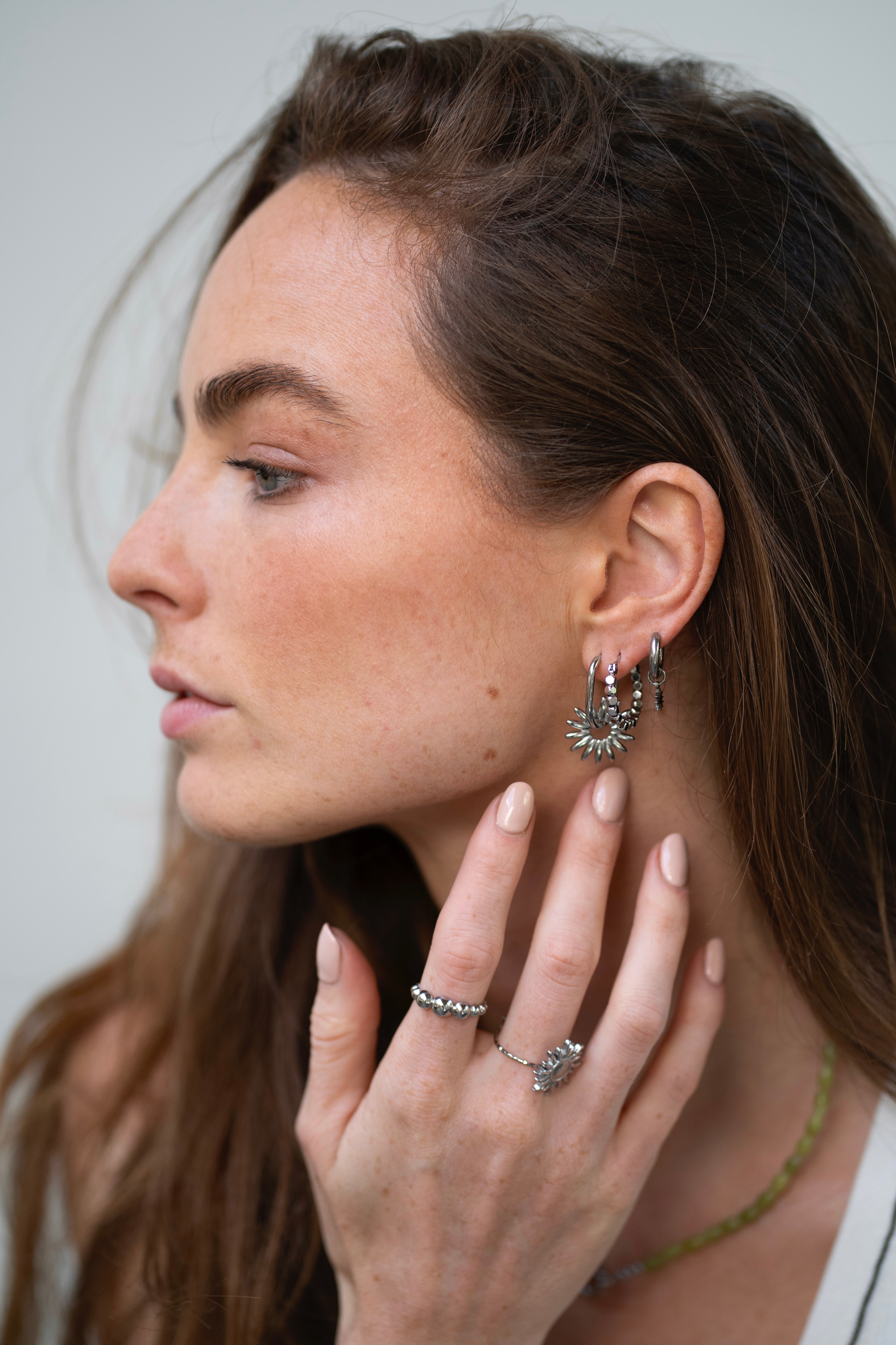 Round Circle - Earrings - Stainless Steel