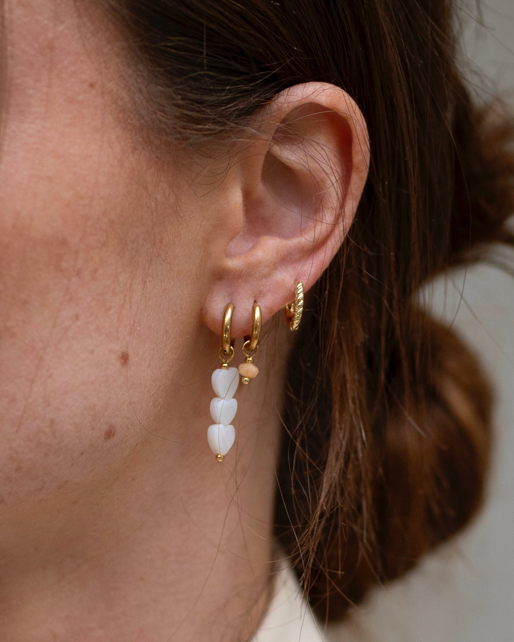 Heart To Heart - Pendientes - Acero inoxidable